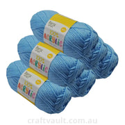 Acrylic Yarn 100g 189m 8ply Baby Blue
