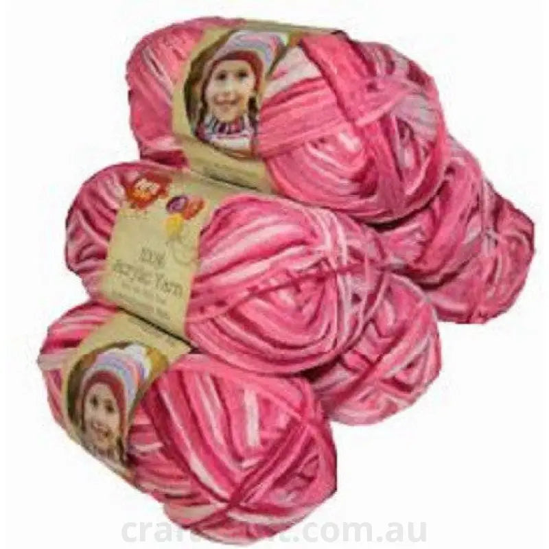 Acrylic Yarn 100g 189m 8ply Rose