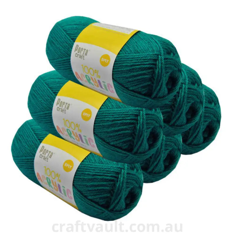 Acrylic Yarn 100g 189m 8ply Teal