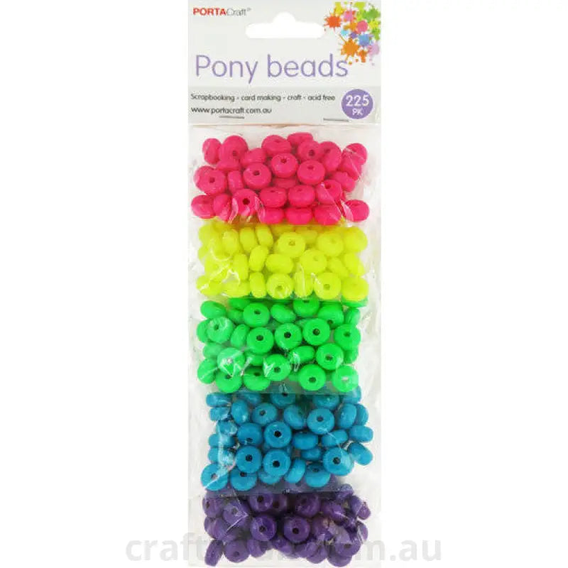 Beads 225pc 5 Bag Donuts Solid Multicolour