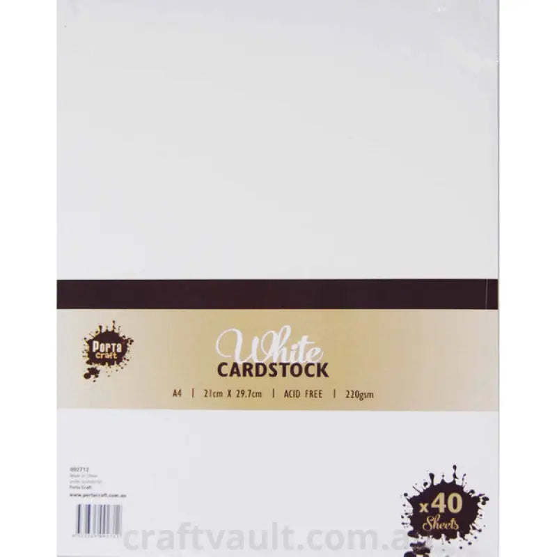 Colour Block A4 220gsm 40pk White