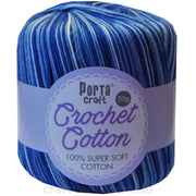 Crochet Cotton 50g 145m 3ply Blue