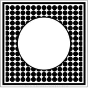 Embossing Folder Square Dot Frame Oval
