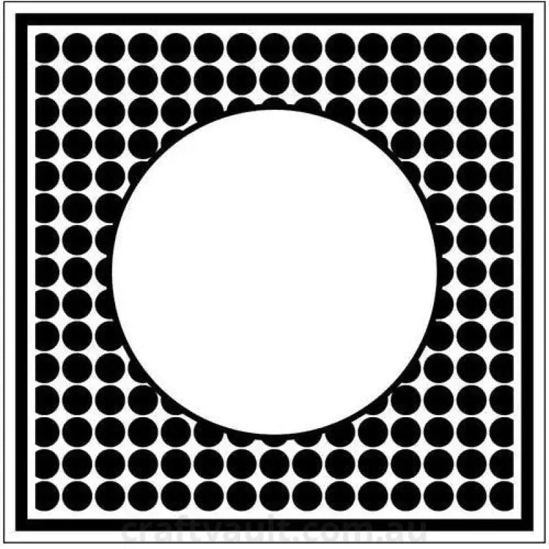 Embossing Folder Square Dot Frame Oval