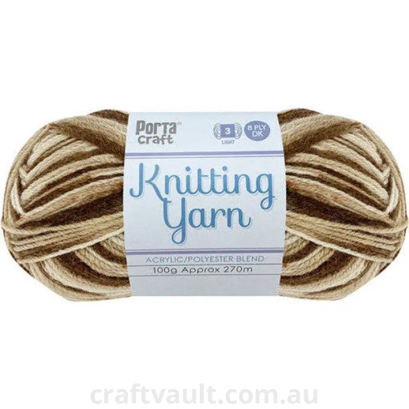 Knitting Yarn 100g 270m 8ply Multi Bingo