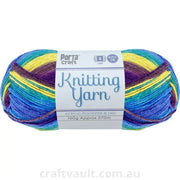 Knitting Yarn 100g 270m 8ply Multi Coral