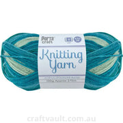 Knitting Yarn 100g 270m 8ply Multi Lagoon