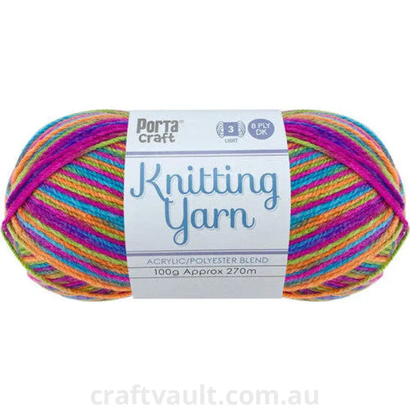 Knitting Yarn 100g 270m 8ply Multi Looney Toons