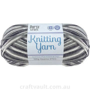 Knitting Yarn 100g 270m 8ply Multi Storm Cloud