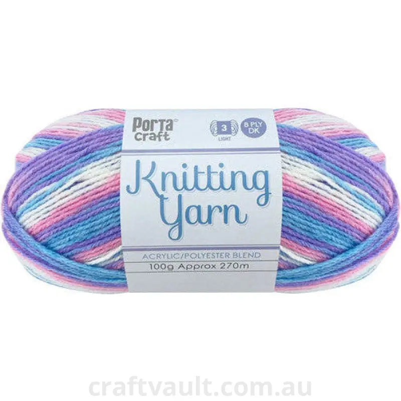 Knitting Yarn 100g 270m 8ply Multi Unicorn