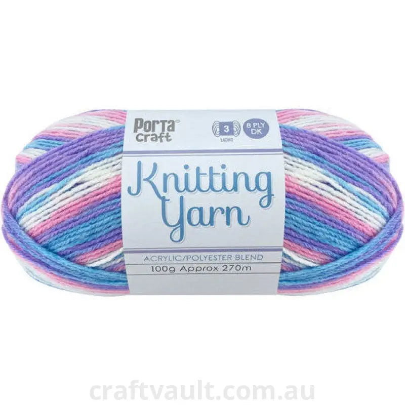 Knitting Yarn 100g 270m 8ply Multi Unicorn