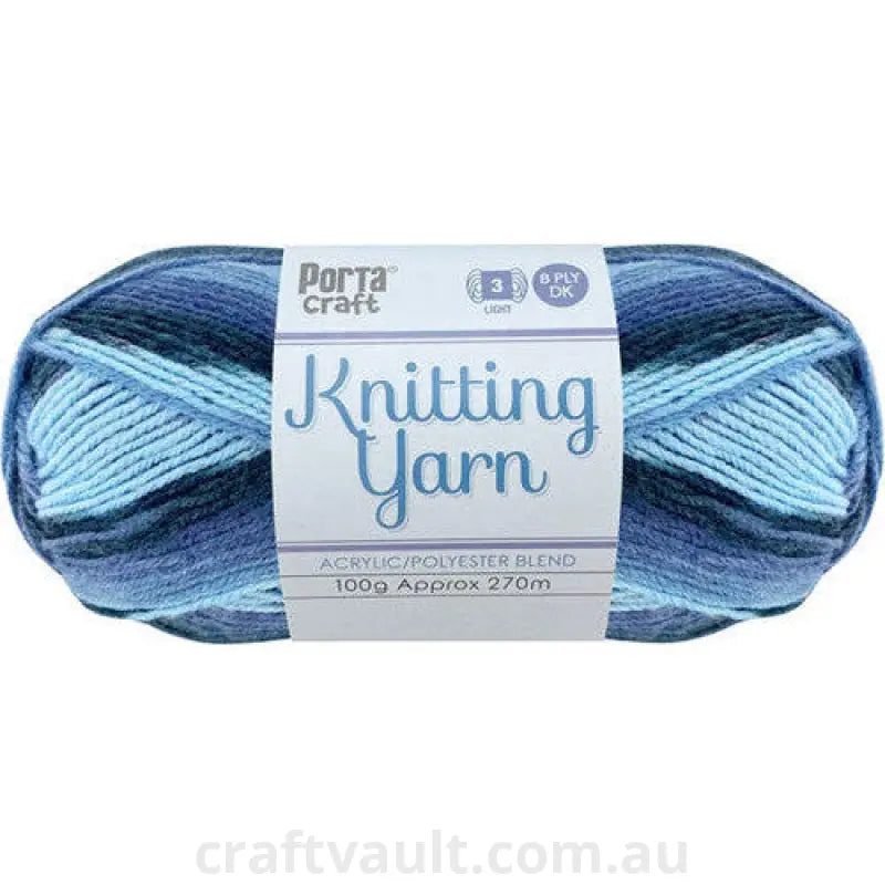 Knitting Yarn 100g 270m 8ply Multi Whirlpool