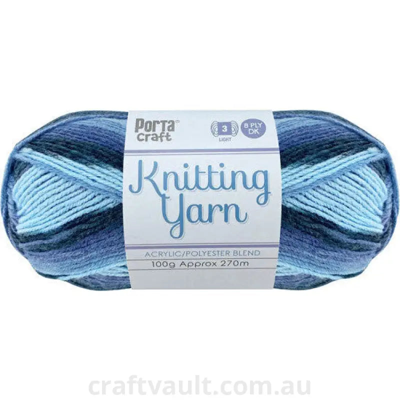 Knitting Yarn 100g 270m 8ply Multi Whirlpool
