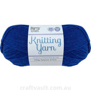 Knitting Yarn 100g 270m 8ply Solid Cobalt