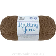 Knitting Yarn 100g 270m 8ply Solid Mocha
