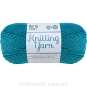 Knitting Yarn 100g 270m 8ply Solid Ocean