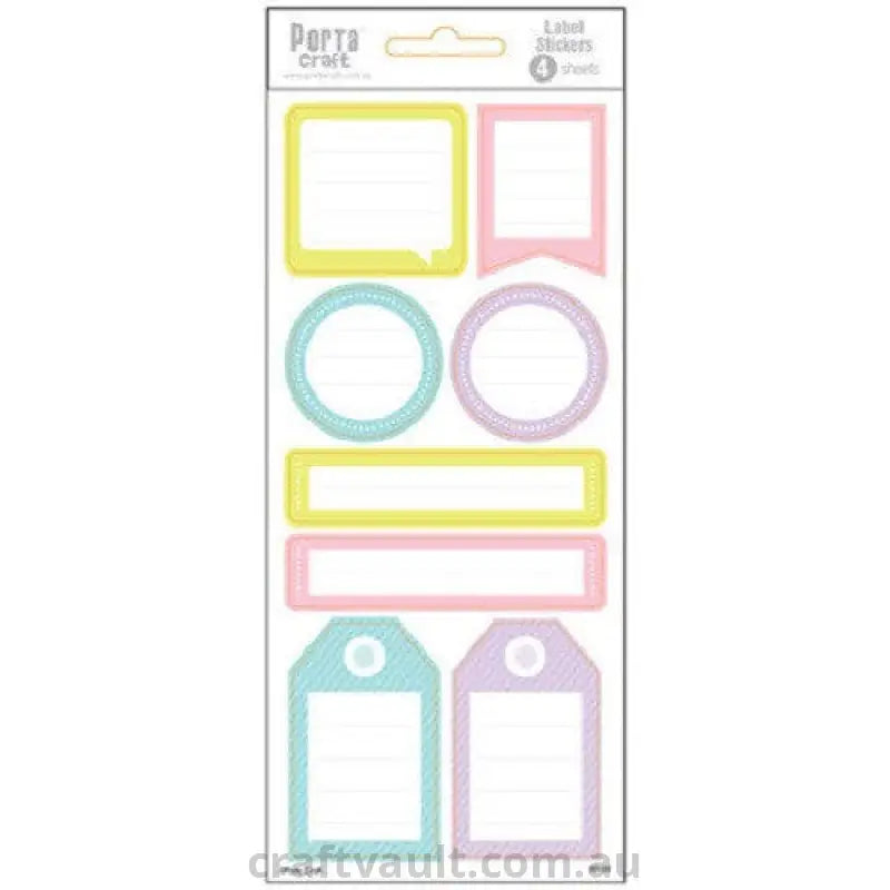 Label Stickers Note Bright 4 Sheets – Craft Vault