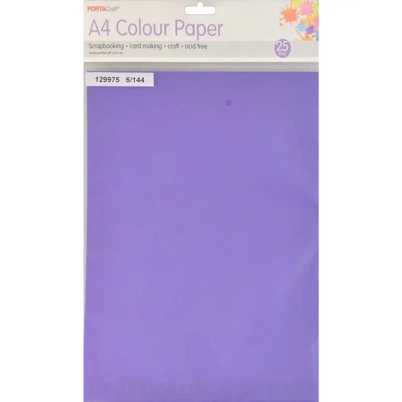 Paper A4 80gsm 25pk Lavender