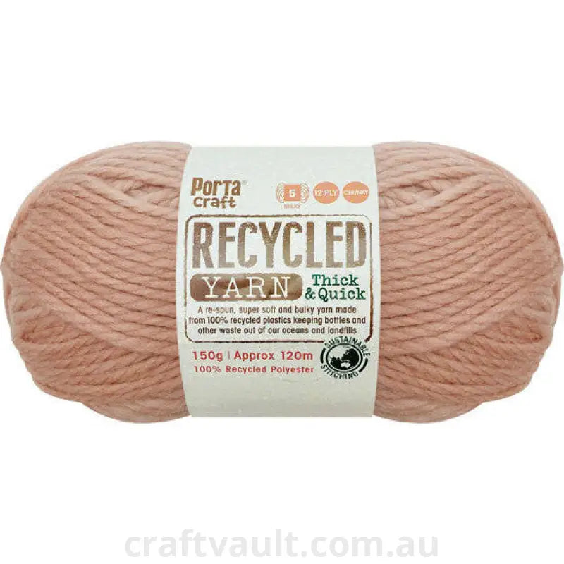 Recycled Yarn 150g 120m 12ply Dusty Pink