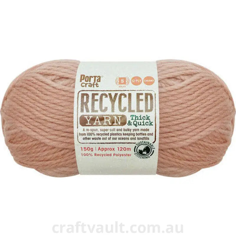 Recycled Yarn 150g 120m 12ply Dusty Pink