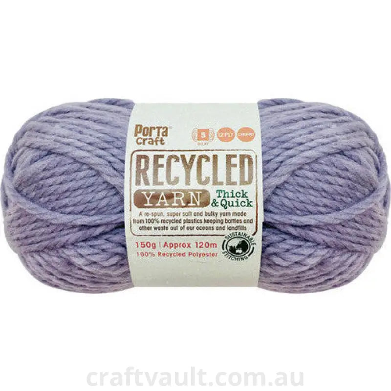 Recycled Yarn 150g 120m 12ply Lavender Melange