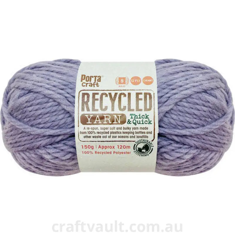 Recycled Yarn 150g 120m 12ply Lavender Melange
