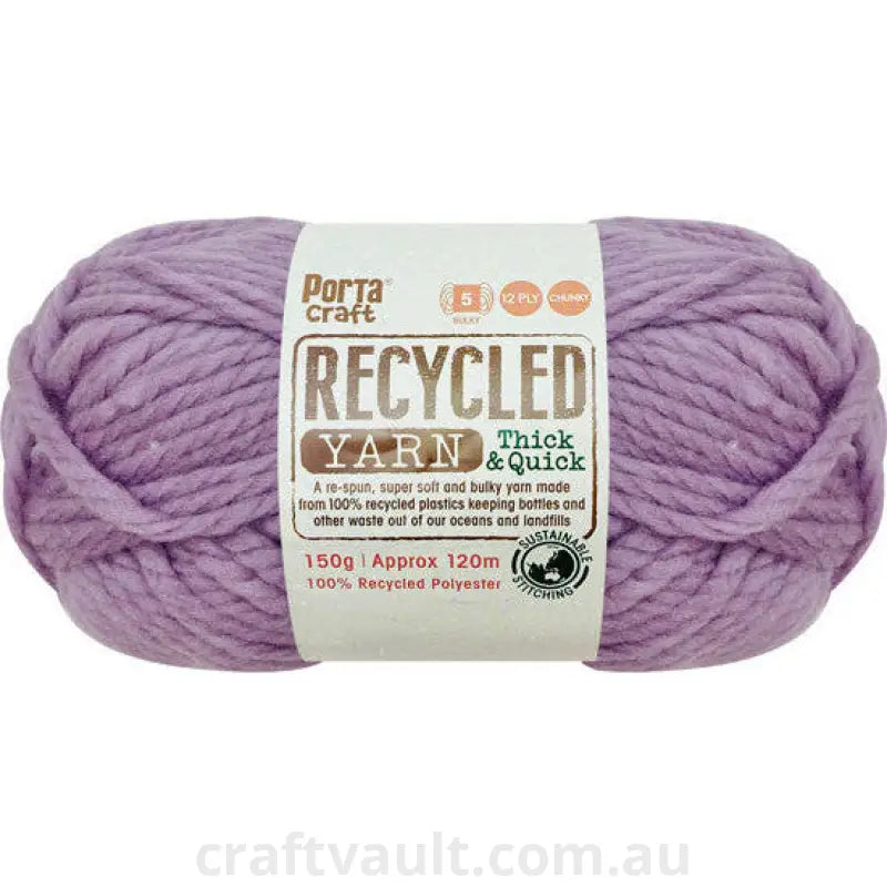 Recycled Yarn 150g 120m 12ply Lilac Melange