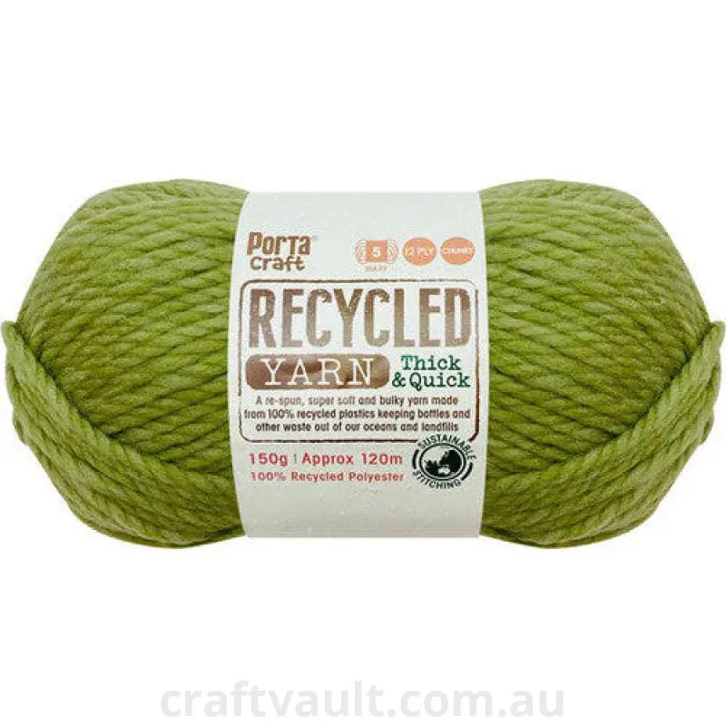 Recycled Yarn 150g 120m 12ply Matcha Melange