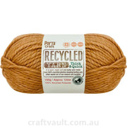 Recycled Yarn 150g 120m 12ply Mustard Melange