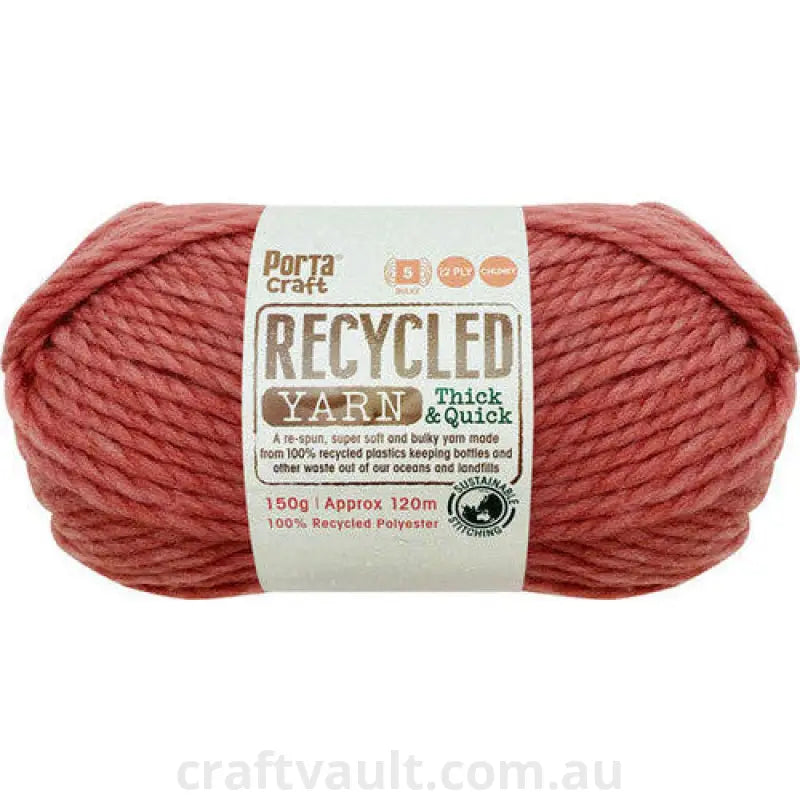 Recycled Yarn 150g 120m 12ply Pink Lake