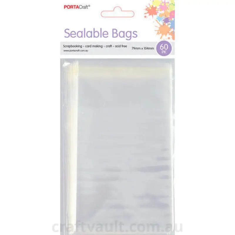 Sealable Bags 79x104mm 60pk