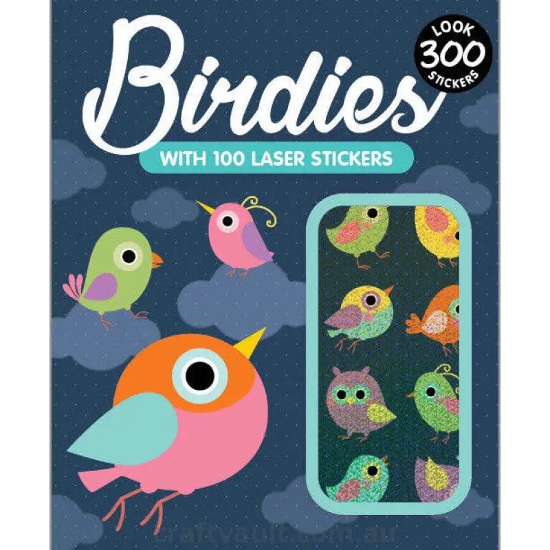 Sticker Books Birdies 200 Stickers & 100 Laser Stickers