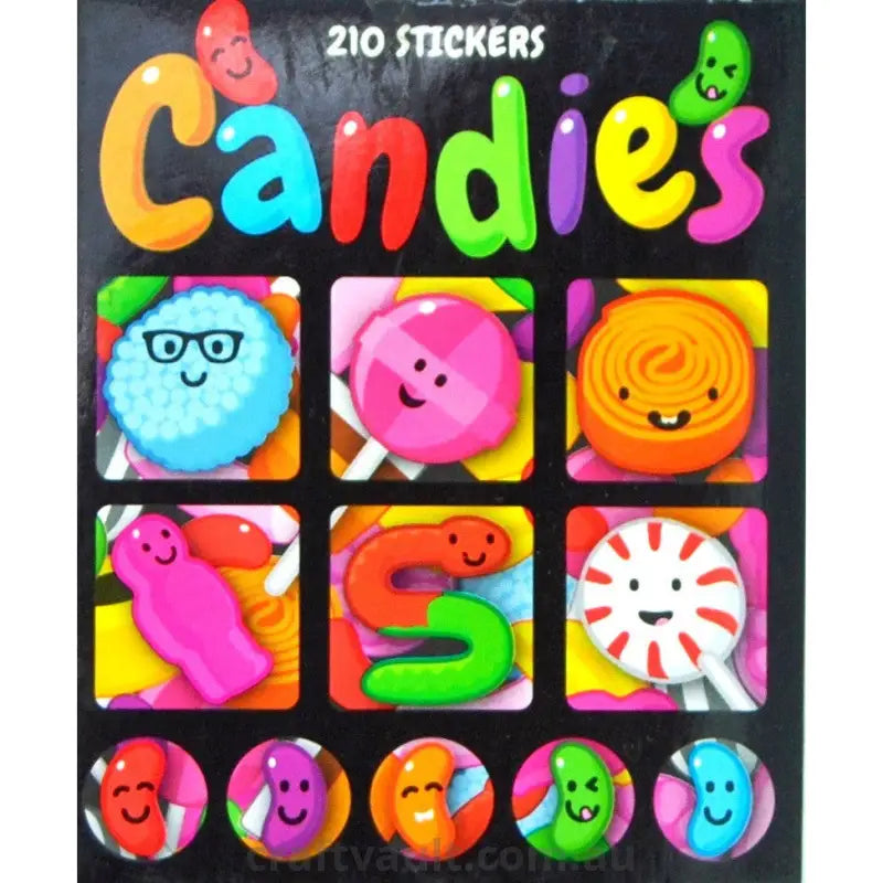 Sticker Books Candies 210 Stickers