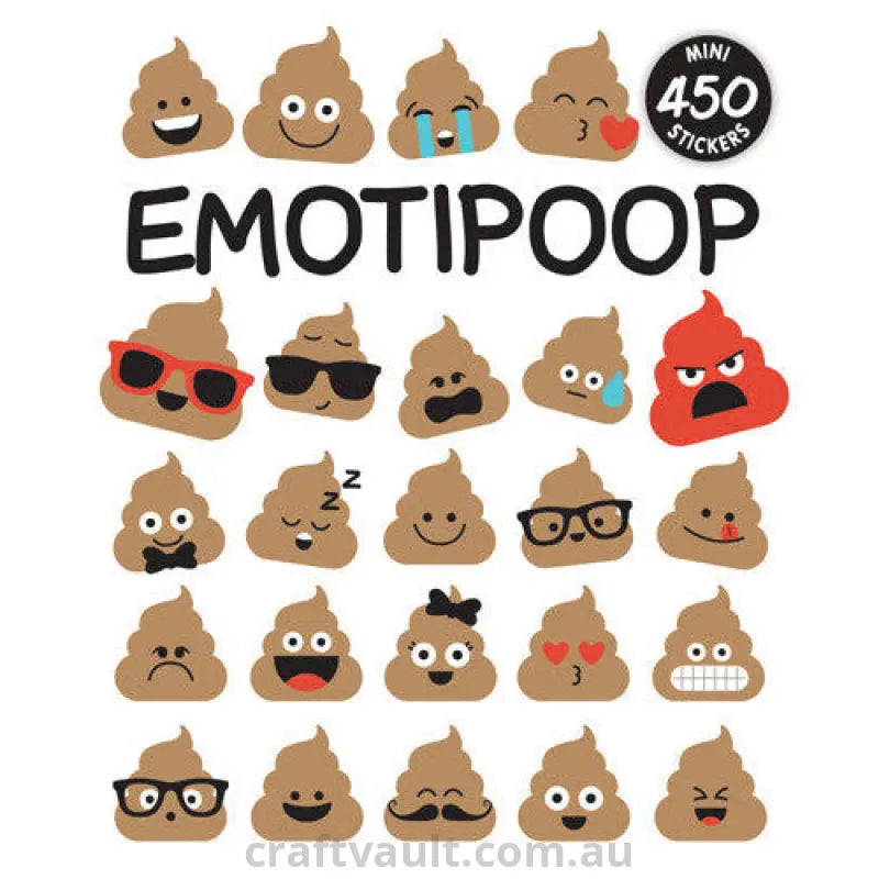 Sticker Books Emotipoop 450 Stickers