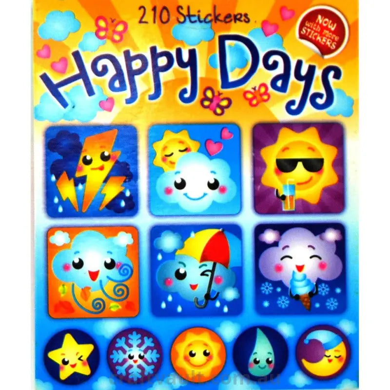 Sticker Books Happy Days 210 Stickers