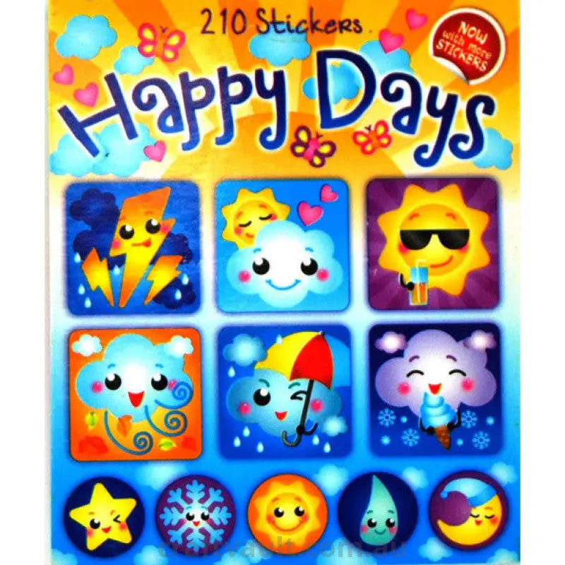Sticker Books Happy Days 210 Stickers