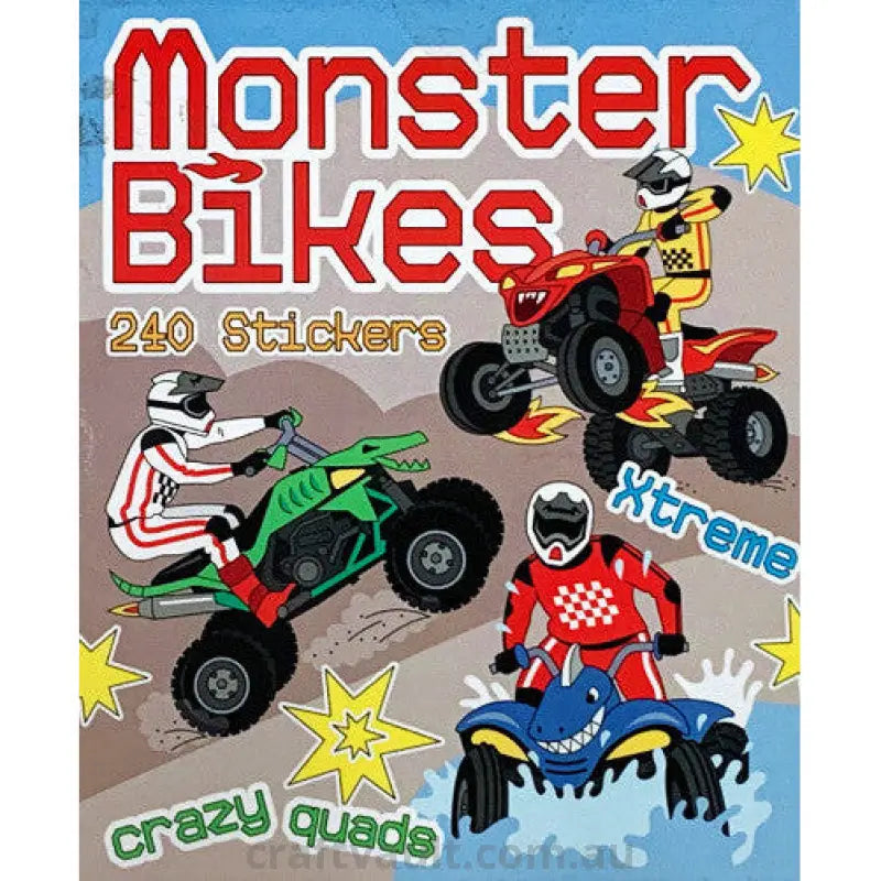 Sticker Books Monster Bikes 240 Stickers