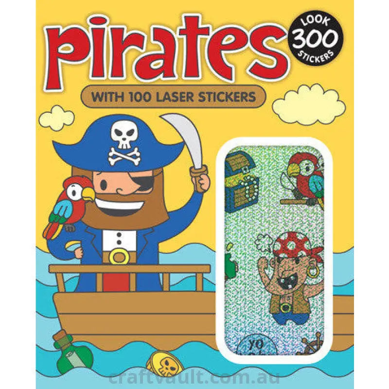 Sticker Books Pirate 200 Stickers & 100 Laser Stickers