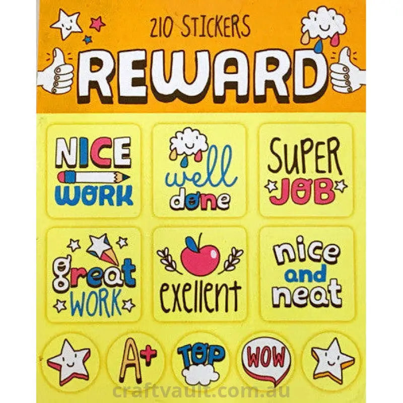 Sticker Books Reward 210 Stickers
