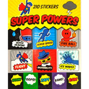 Sticker Books Super Powers 210 Stickers