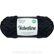 Velvetine Yarn 100g 150m Black