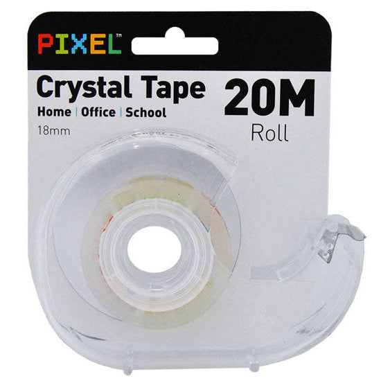 Porta Craft Crystal Clear Tape 18mm x 20m with Dispenser