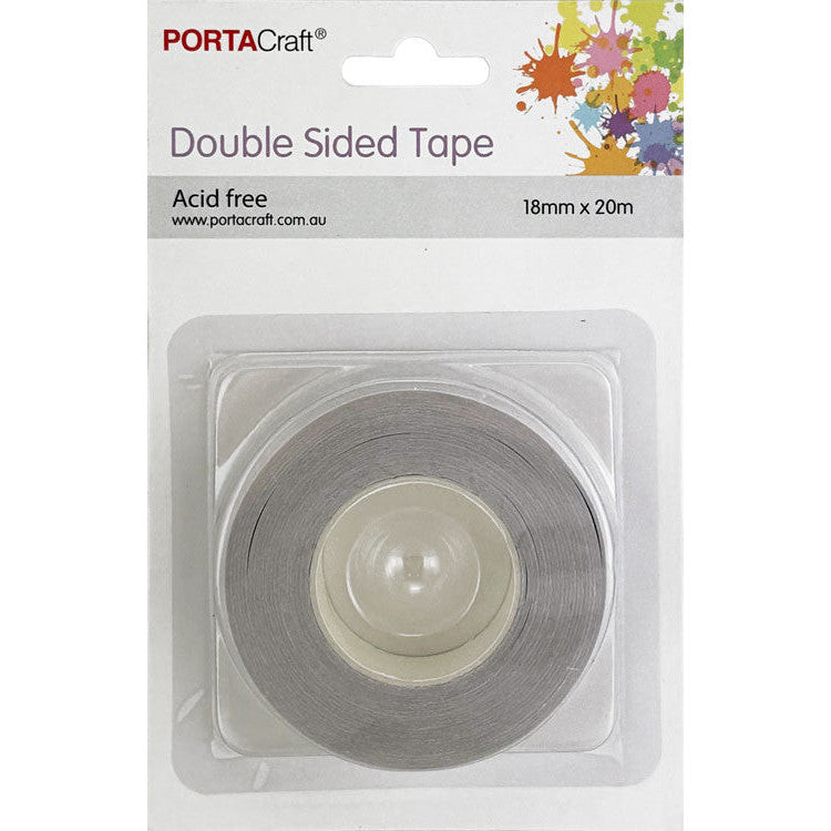 Porta Craft Double Sided Tape - 18mm x 20m