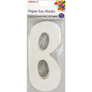 Cardstock Eye Masks 17x7.5cm 12pk