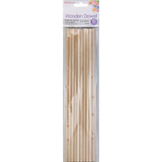 Craft Dowel 300x6.35mm 10pk Natural
