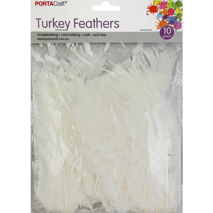 Craft Feathers 10g - White