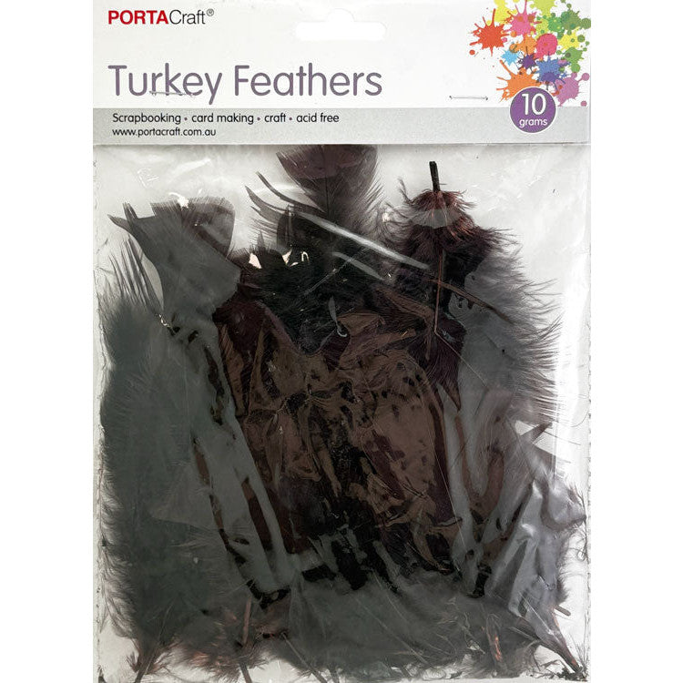 Craft Feathers 10g - Chocolate