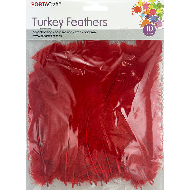 Craft Feathers 10g - Red