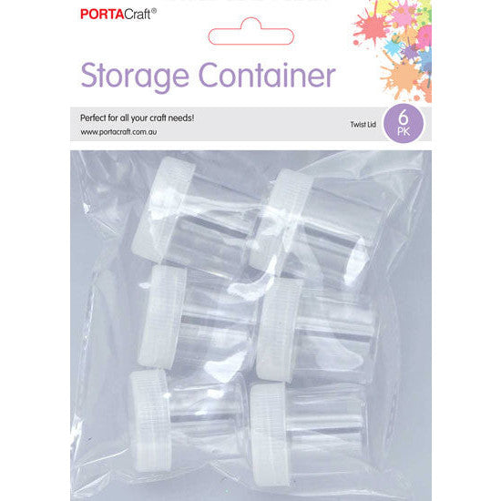 Mini Round Storage Containers 30x40mm 6pk