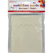 Texture Card Matchbox 10.5x14cm 8pk Ivory